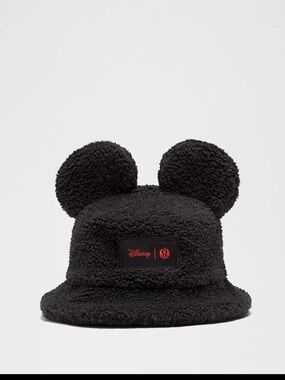 Disney x Lululemon Textured Fleece Bucket Hat Black Size L/XL NWT